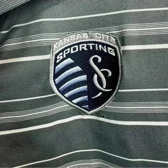 Adidas sporting KC polo men’s large - Picture 3 of 5